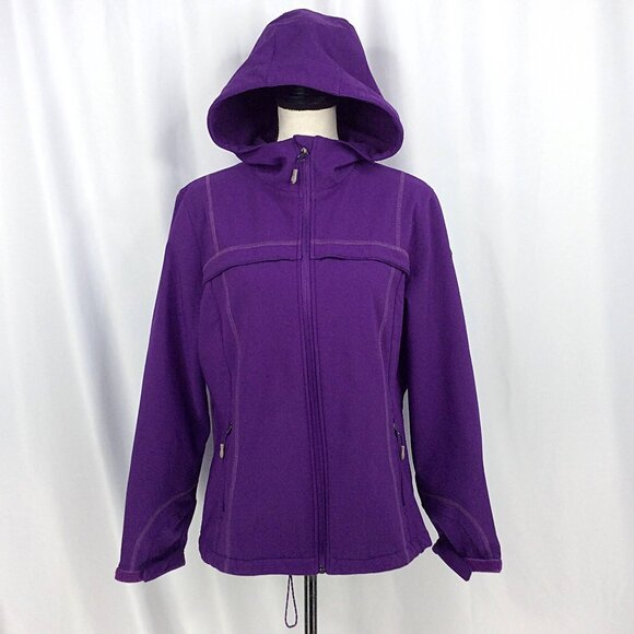 32 Degrees Jackets & Blazers - Weatherproof 32 Degrees Jacket Womens Size XL Purple Hooded Full Zip